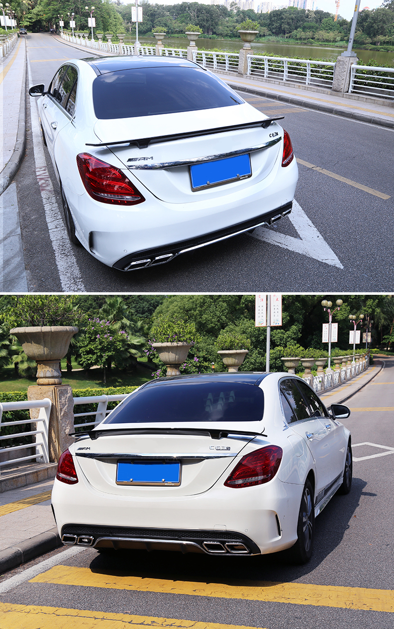 c180l c200l c260l c300改装定风压尾扰流板专用尾翼 奔驰c级专用