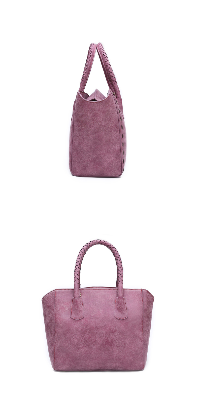 flipped斐莉德 日韩青年磨砂女包手提拉链大容量潮流斜挎包 深蓝色