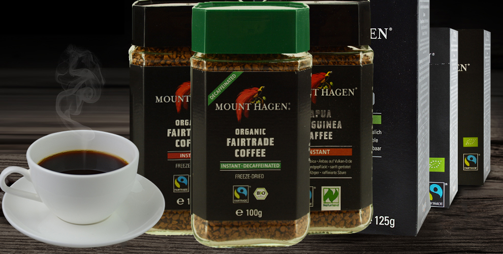 德国原装进口德国哈根山mount hagen速溶咖啡黑咖啡 脱因咖啡孕妇可饮