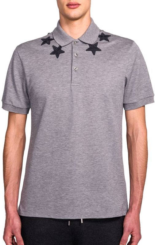 纪梵希/givenchy 星星衣领polo衫 pearl-grey 加大(xl)