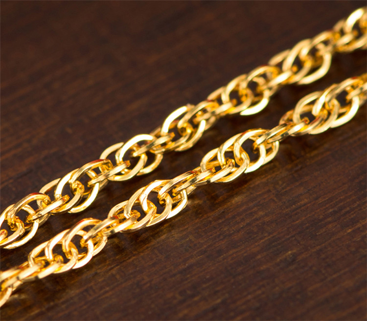 尊爵珠宝 生生相依 绞丝链 黄金/足金项链/挂脖链 工费75