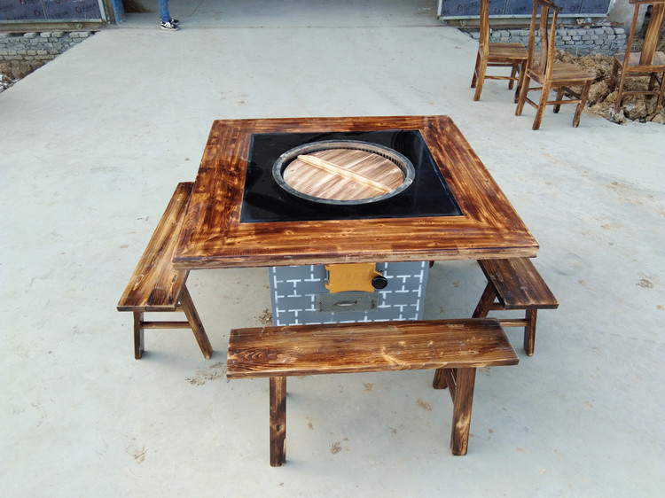 大灶台柴火灶东北铁锅炖土灶台柴火鱼柴火鸡商用自吸式地锅灶15米火烧