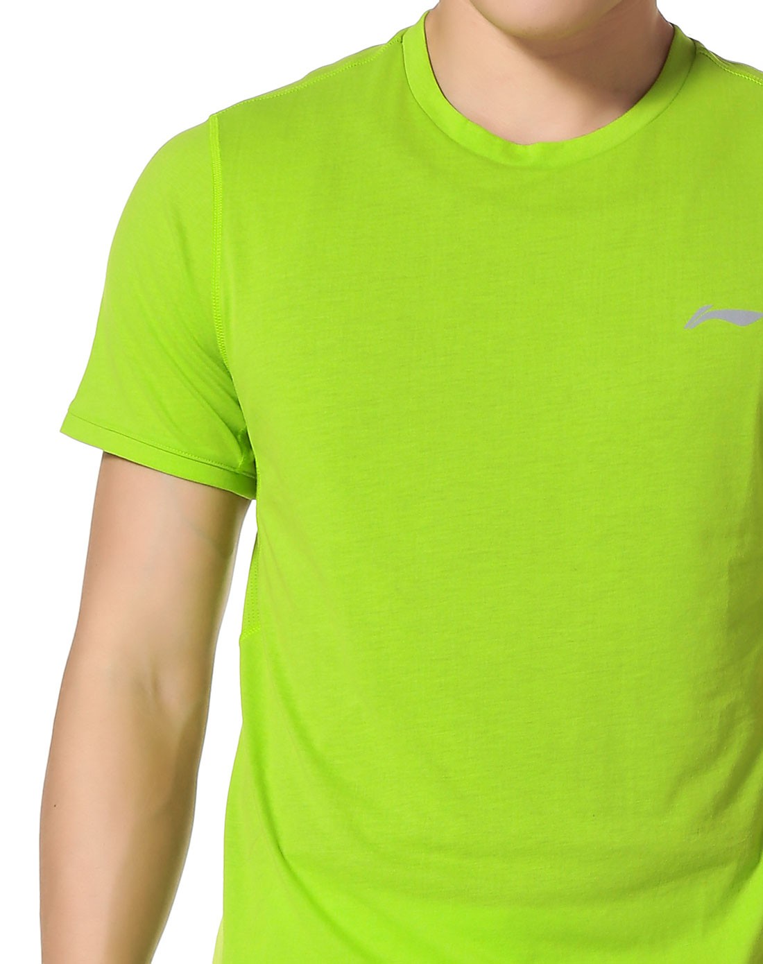 李宁li-ning夏季新款跑步系列短袖男装t恤衫修身短袖atsj281 atsj281