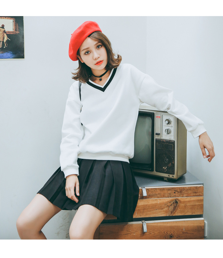 奥靓英伦风学院风俏皮工字裙百褶裙短裙半身裙伞裙2d2 黑色 均码