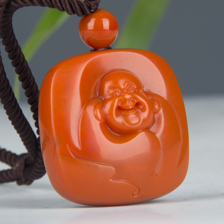 高大伟南红玛瑙《佛来运转》23.2g【苏州玉石文化行业协会】