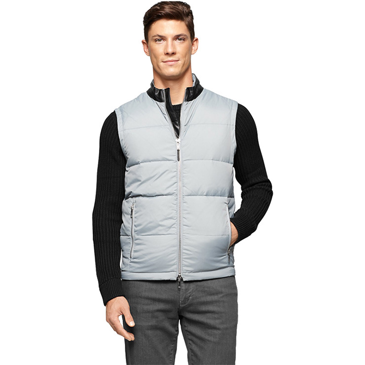 calvin klein /ck 新品 男士时尚拉链立领保暖羽绒马甲 外套24904558