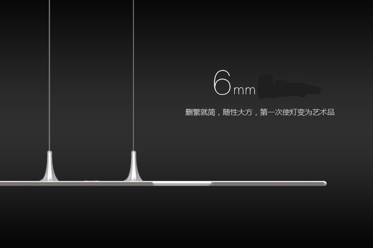 Adot led餐厅吊灯 个性吊灯 现代简约 吧台创意吊灯 艺术饭厅吊灯 正白光