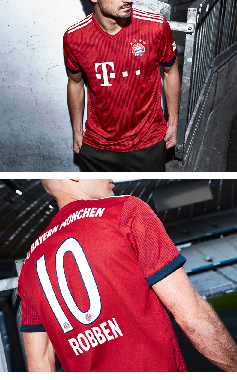 19主客场拜仁慕尼黑10号罗本足球队服25号穆勒罗本球衣 红色7号里贝里