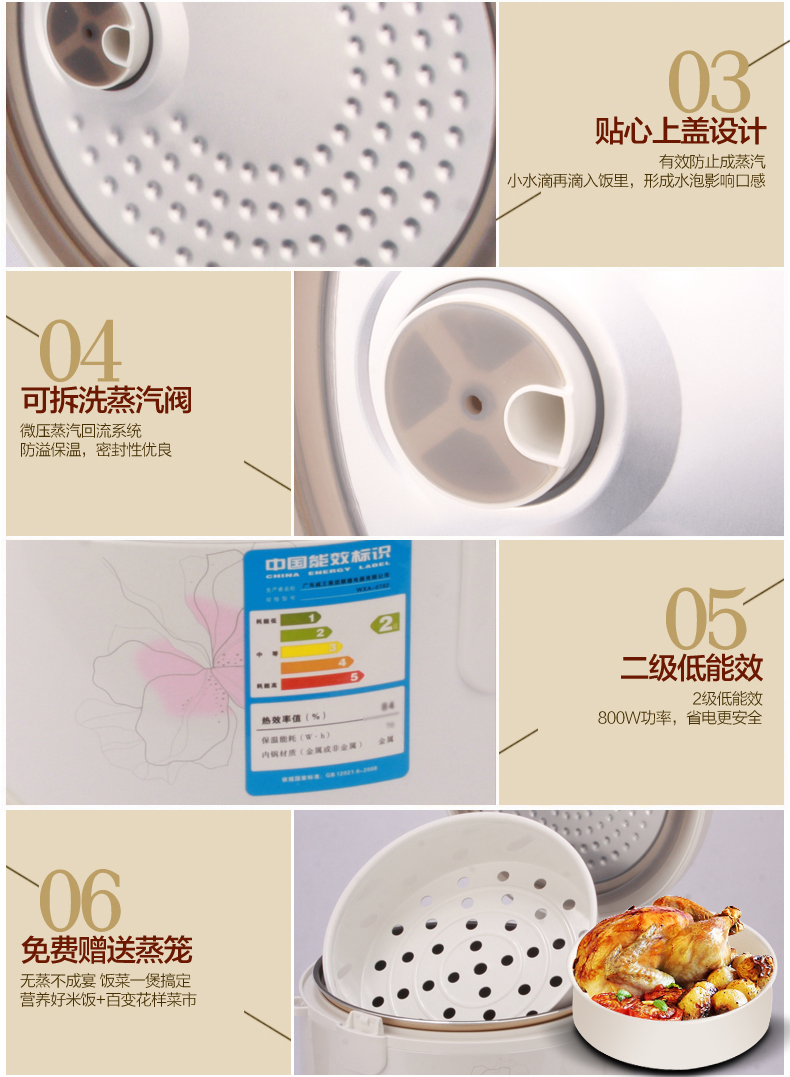 
                                        
                                        三角（Triangle） 三角牌自动电饭煲电饭锅5L 不粘锅内胆 CKD-X50                
