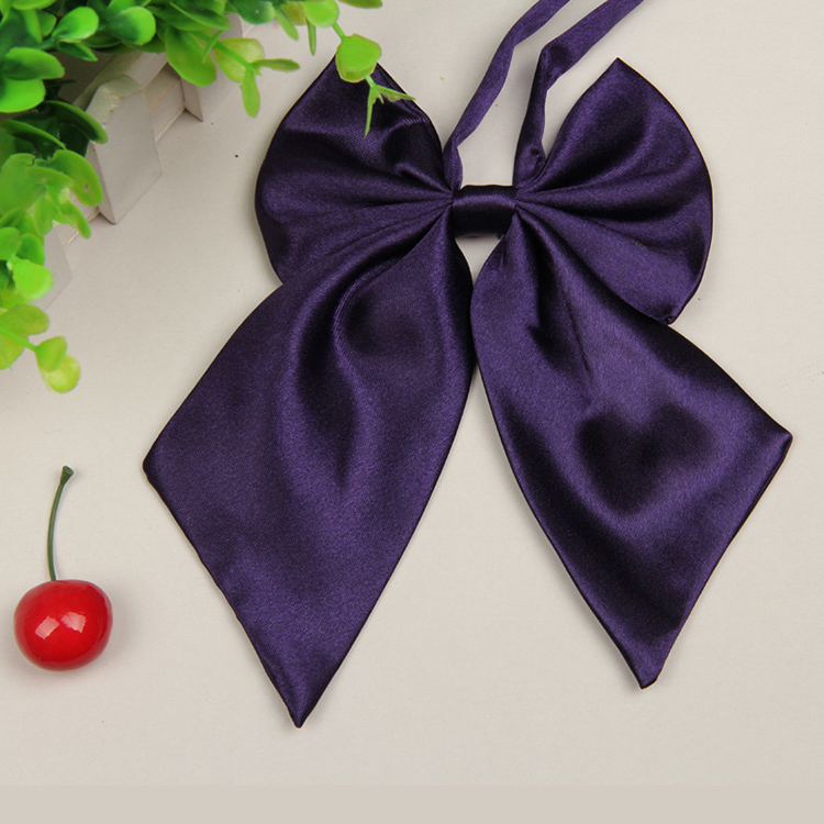 茉蒂菲莉 女士领花 银行酒店学生职业装纯色领花 黑色