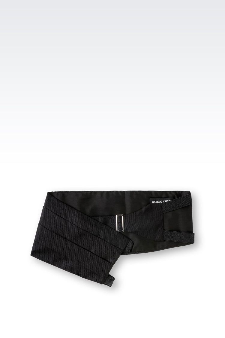 ga阿玛尼 男士 正装腰封 真丝礼服饰带 46381025no