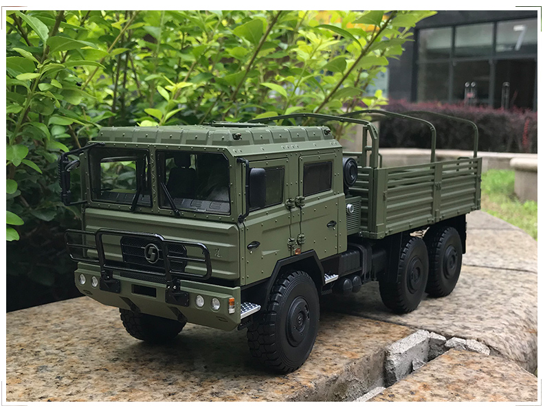 原廠1:24 陝汽重卡 越野軍車 德龍sx2220 運兵車 紅巖cq261型 軍車