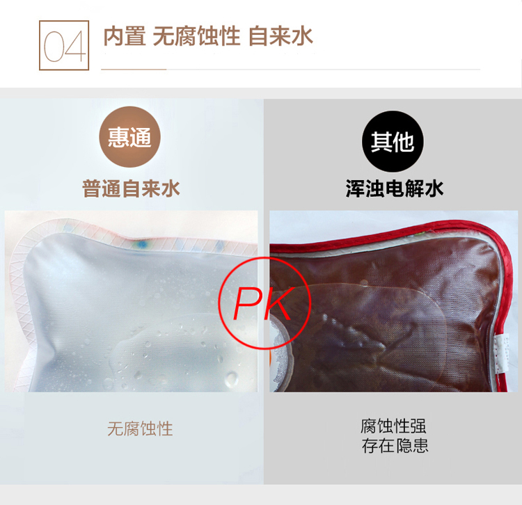 惠通热水袋充电防爆暖水袋暖手宝腰已注水 趴趴猪309