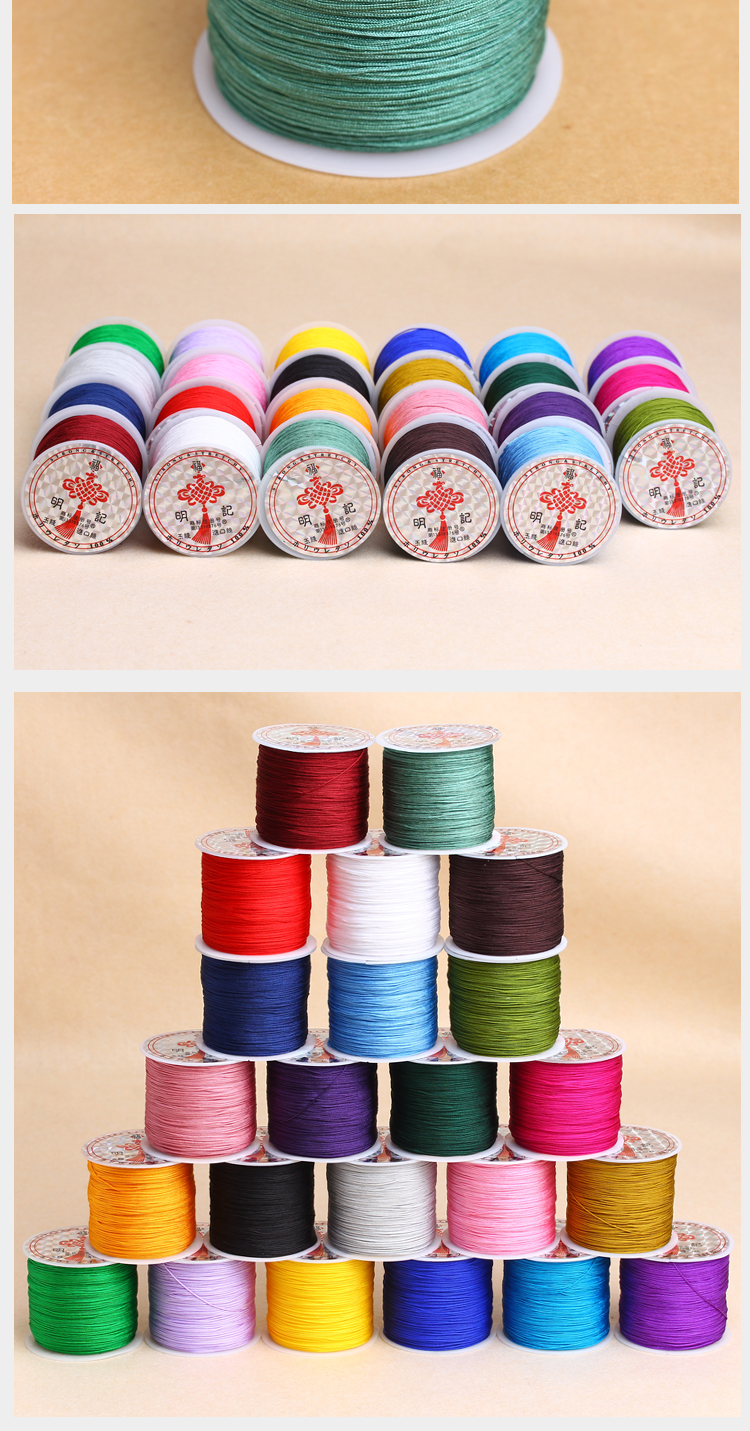 倾欣71号彩色玉线情侣红绳手链绳文玩手工diy编织线佛珠手串绳项链