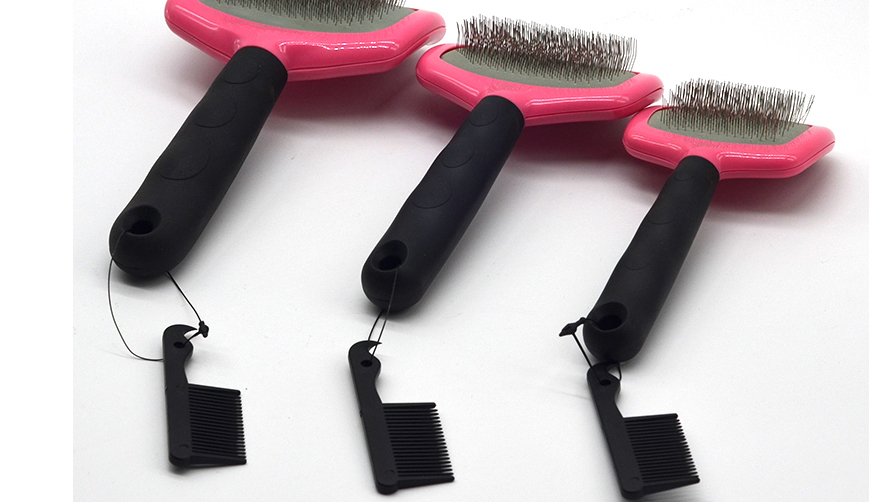 爱尚宠物 狗狗 猫猫 宠物专用大中小号弯背钢丝刷 蓝色大号190*105*55