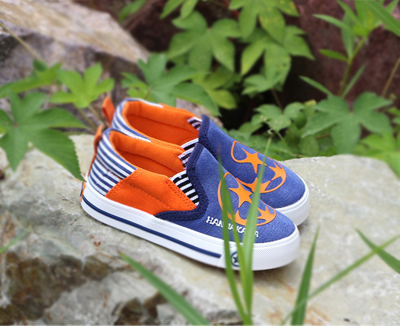 款儿童帆布鞋韩版时尚童鞋一脚蹬懒人鞋舒适透气男女童鞋b-69 墨绿色