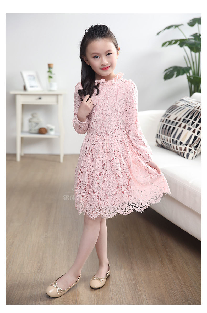 铭佳童话2016新款女大童装女装春装公主裙女童新年装裙子儿童裙打底