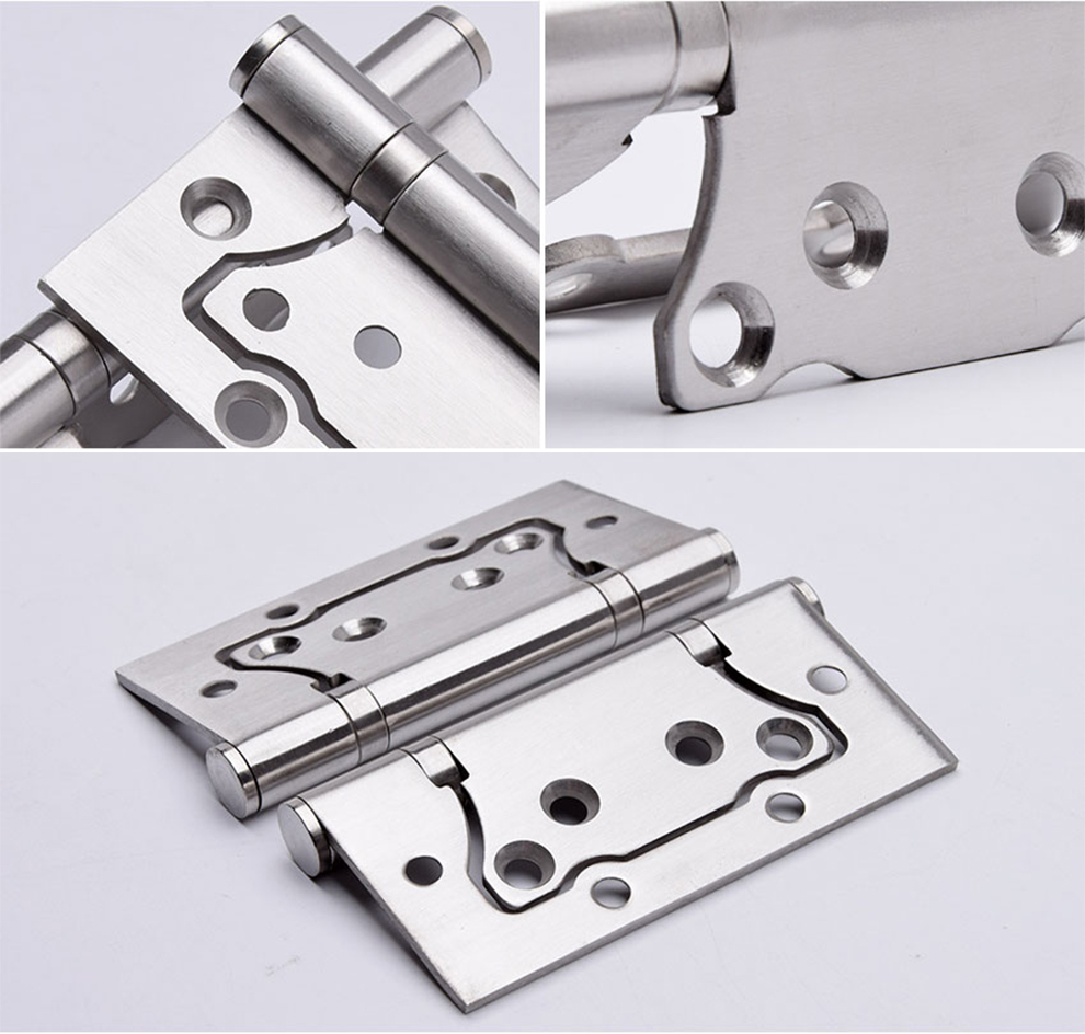 固特gute偏轴子母合页4寸304d不锈钢轻音轴承室内房门木门字母活页一