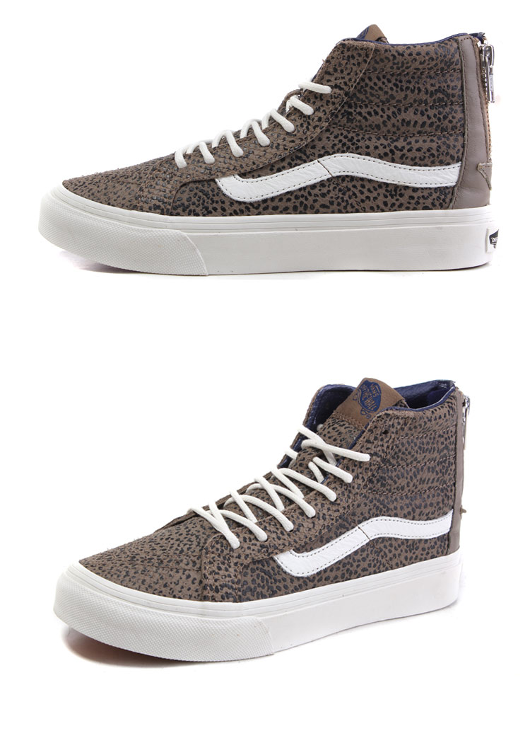 范斯vans女鞋板鞋sk8-hi新款运动鞋休闲高帮vn-0xh8gym热 豹纹 34.