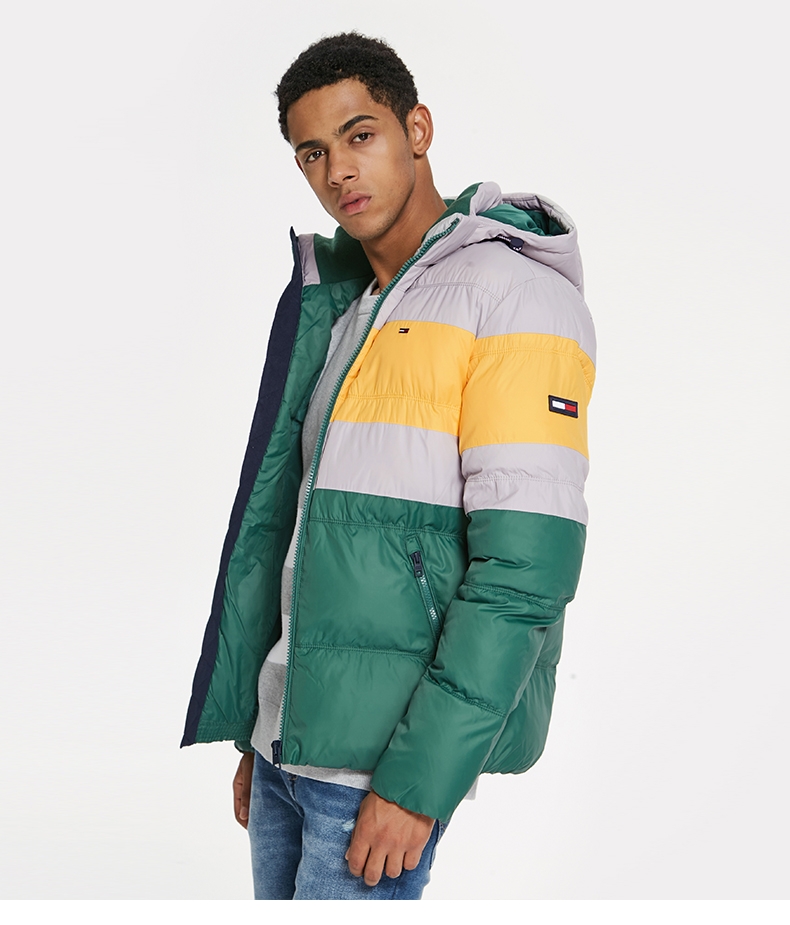 tommy jeans 男装秋冬铺棉夹克-dm0dm05024ow 藏青红白拼色002 xs