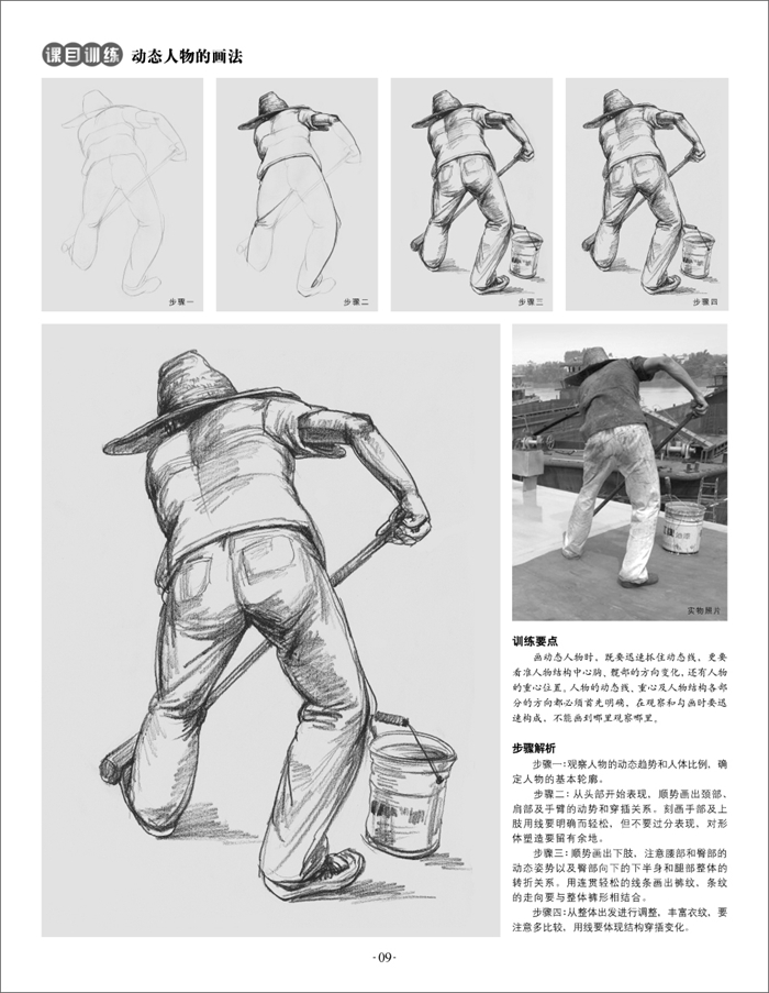 名师范本 人物速写 实用篇(美术基础教程丛书)