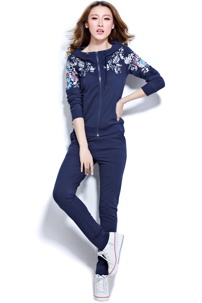 美资朗 2016春季女士寸装两件套卫衣女春套装休闲运动女装卫衣两件套
