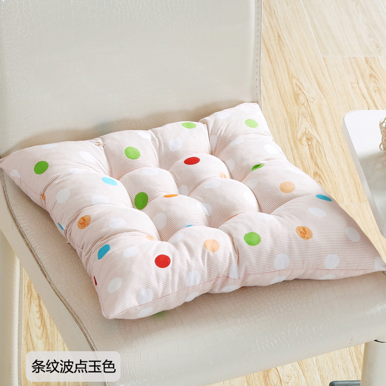 拥宝乐坐垫 波点椅子坐垫 学生办公 餐椅垫 波点咖啡色 40*40cm