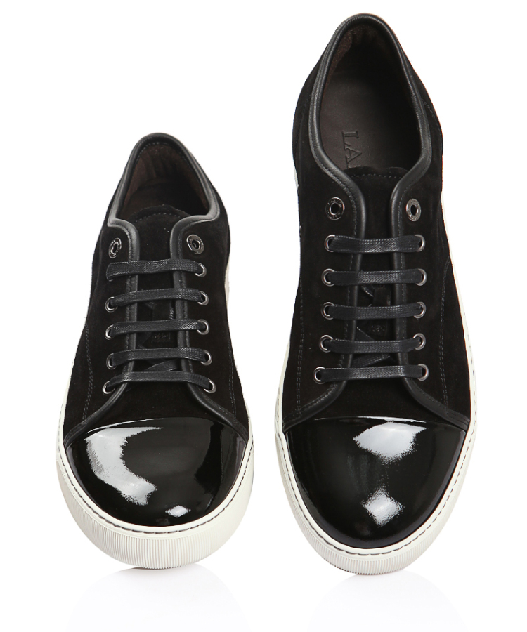 朗凡lanvin浪凡男鞋系带鞋黑色麂皮fmskdbb1vbalp1510 40