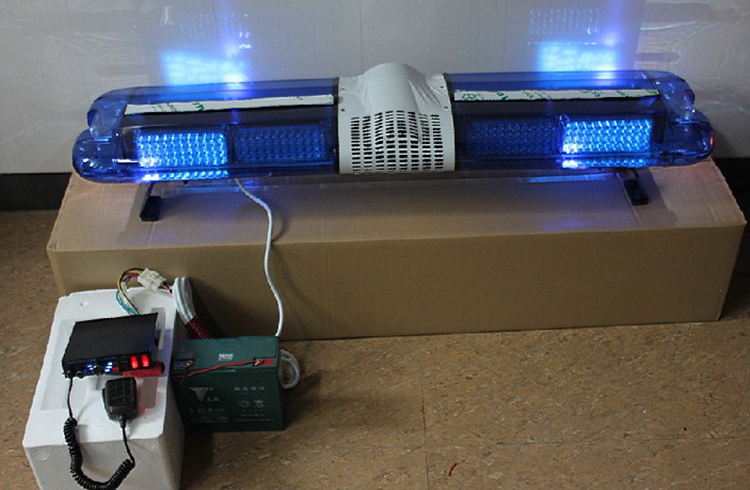 汽车led频闪医院救护车灯警示灯120开道灯车顶长排灯 爆闪灯 蓝色警灯