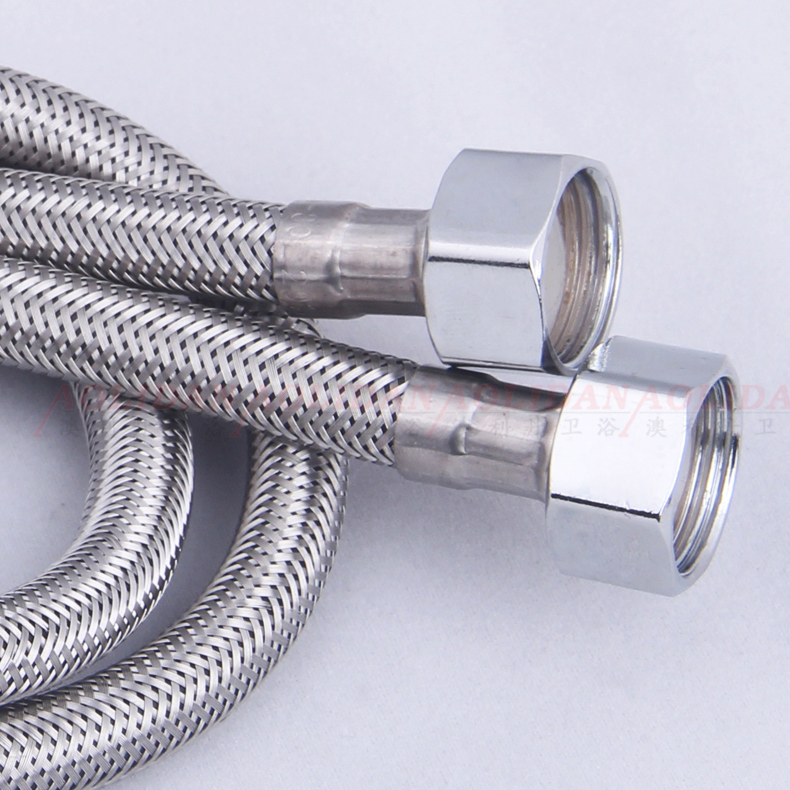 澳利丹 尖头软管 面盆龙头进水管 不锈钢编织软管单孔厨房冷热管 无毒