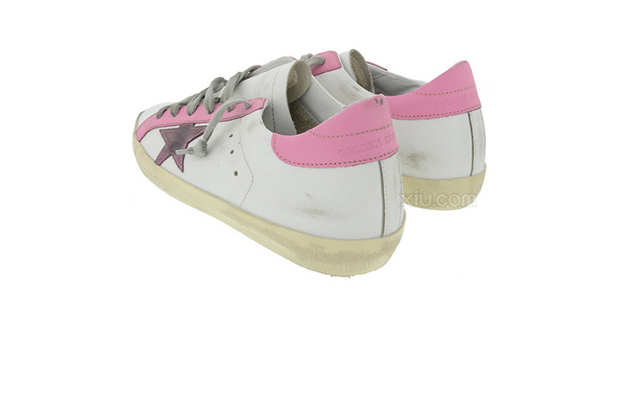 golden goose 女士小牛皮做旧板鞋 红色 37