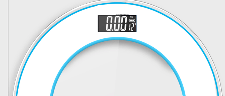 电子称体重秤人体秤健康成人智能体重计器 蓝色