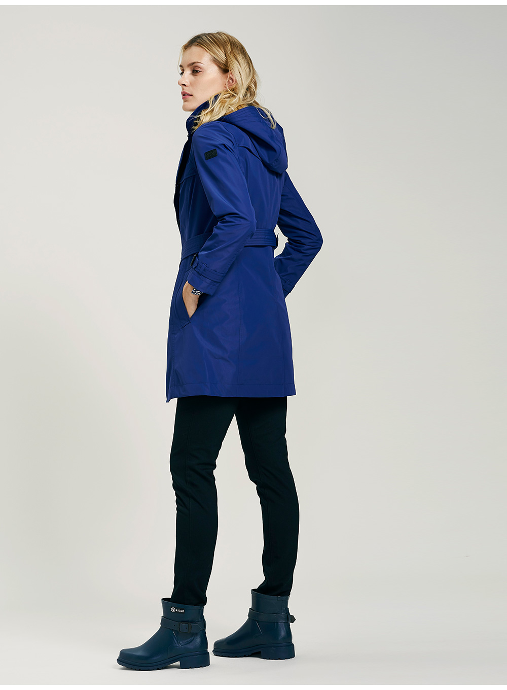 法国aigle 艾高 女士经典gore-tex风衣 gawa 青金蓝 h9143 36(160)