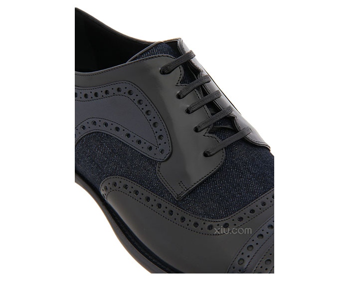 dolce&gabbana 男士雕花真皮休闲皮鞋a10002 ar255-8s397 黑色 45