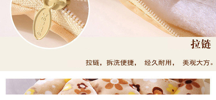 圣榜家纺 法莱绒小方垫 椅垫办公室餐椅垫坐垫棉布艺加厚 保暖透气凳子坐垫 白点豹纹-餐椅垫 38*40cm