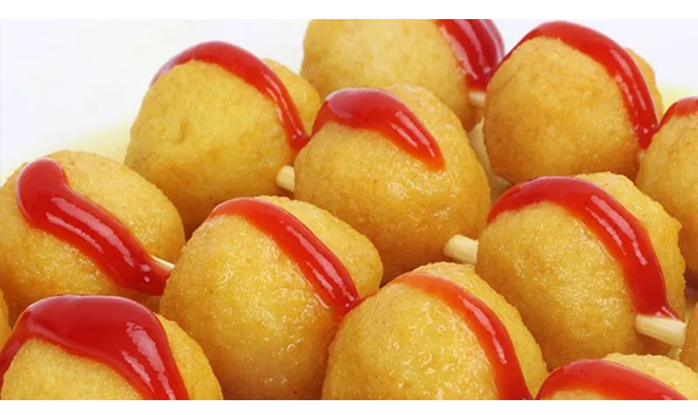 尝鲜生 咖喱鱼蛋 黄金鱼丸 250g 袋装 火锅烧烤食材