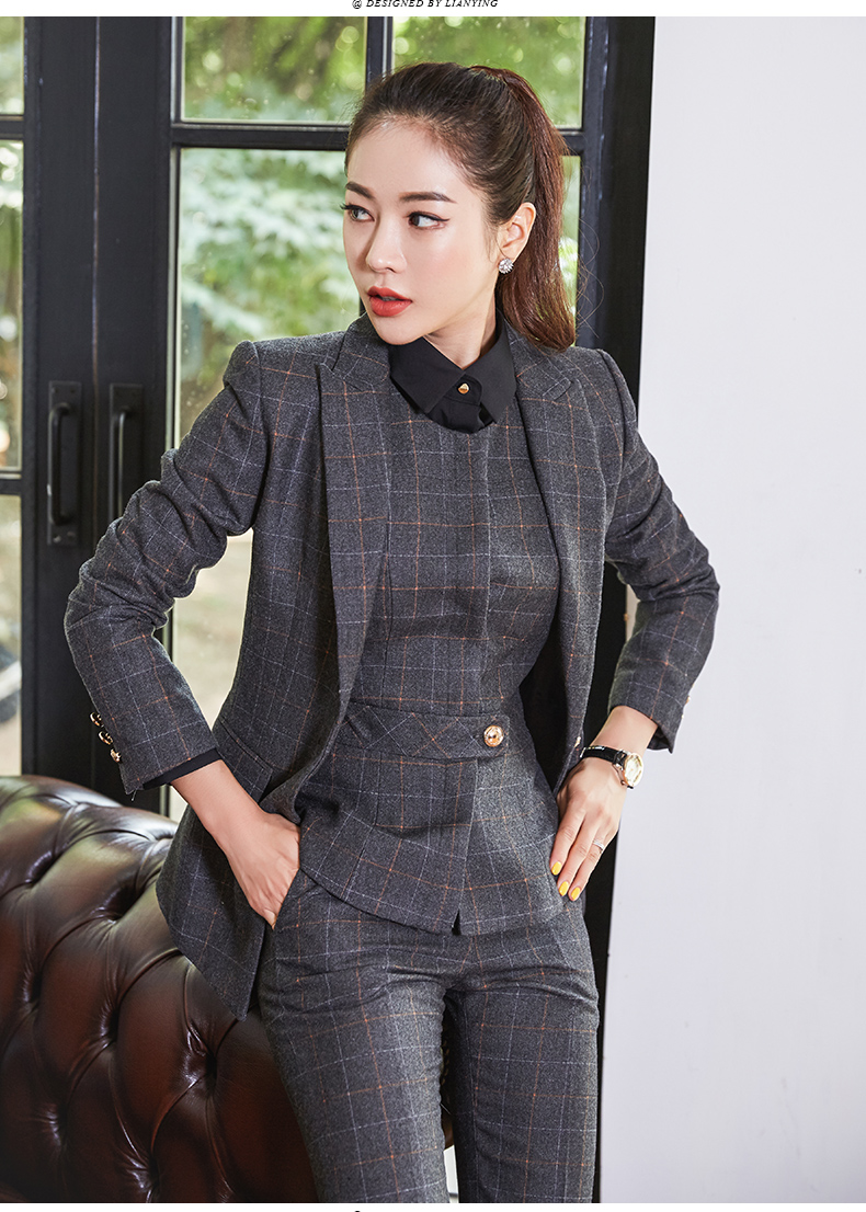 涟影秋冬职业装女装套装秋冬新款高端定制西装套装女时尚气质ol百搭
