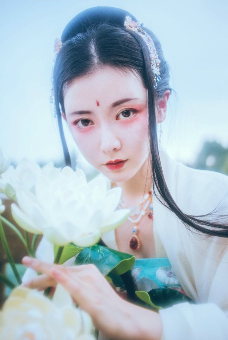 bybrana bybrana 古装假发牛角包汉服cos月牙发髻两侧可弯曲垫发包