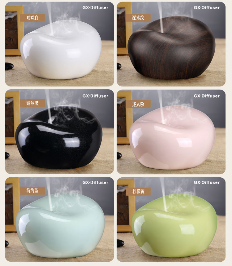 GXDiffuser 香薰加湿器 办公室家用静音香薰机  大容量 GX-06K 静音 青花纹