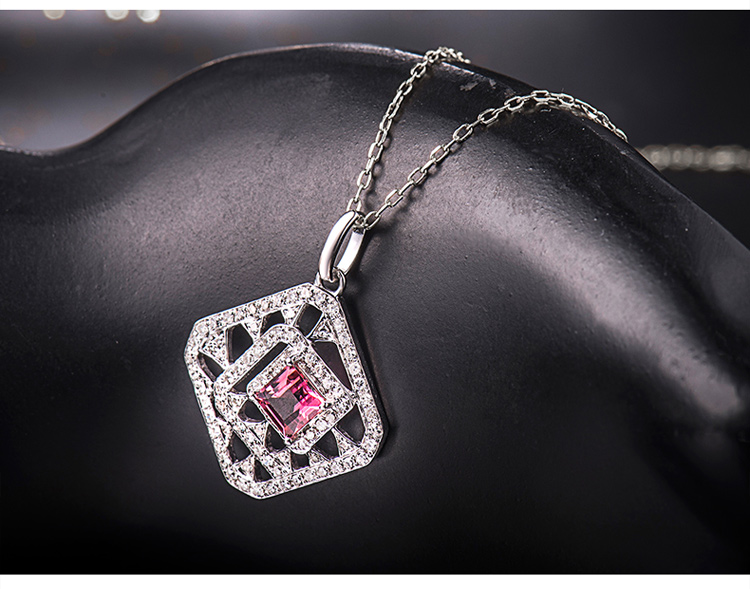 54克拉18k金碧玺吊坠40分钻石彩色宝石彩宝吊坠【图片 价格 品牌 报价