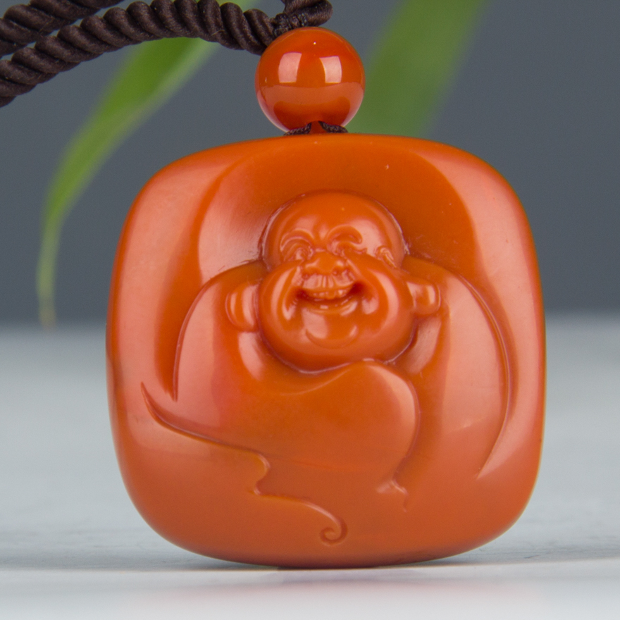 高大伟南红玛瑙《佛来运转》23.2g【苏州玉石文化行业协会】