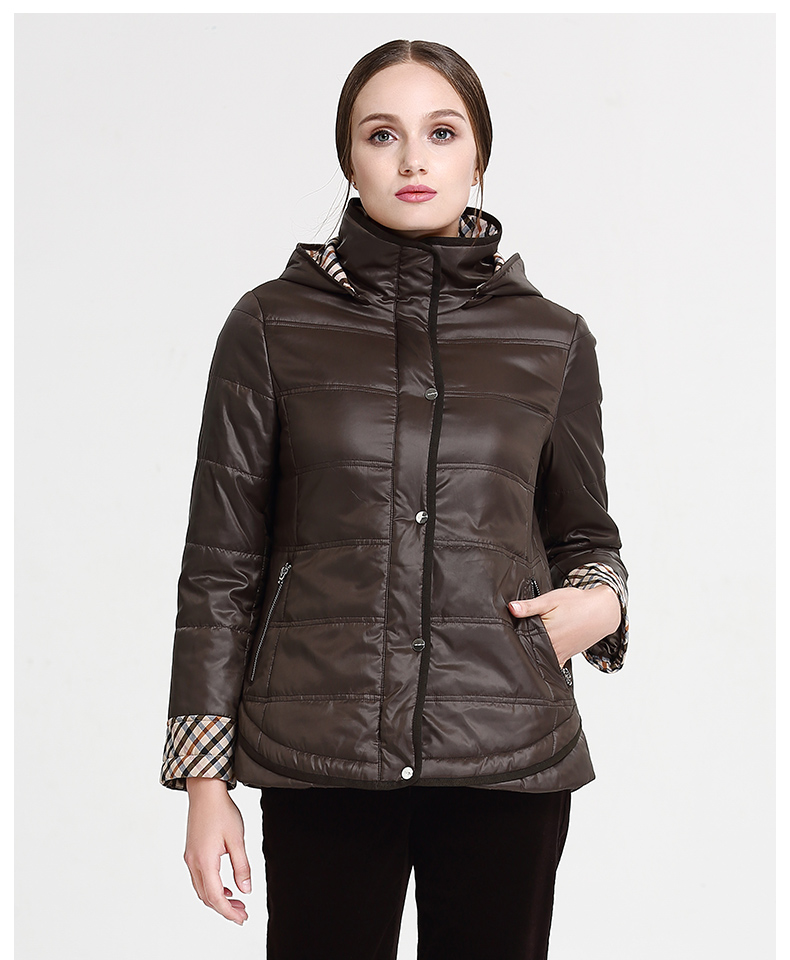 米兰登秋冬新款中老年女装棉服妈妈装棉衣外套洋气厚软大码wi450044