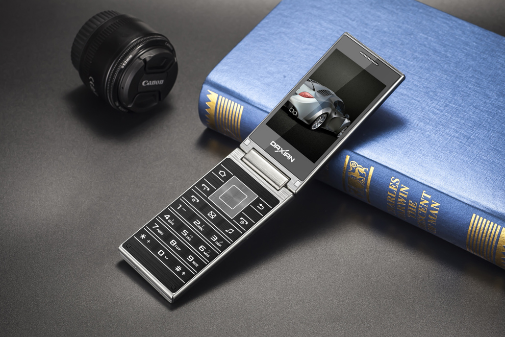 大显w2015 移动/联通2g 翻盖老人手机 双卡双待 睿智黑