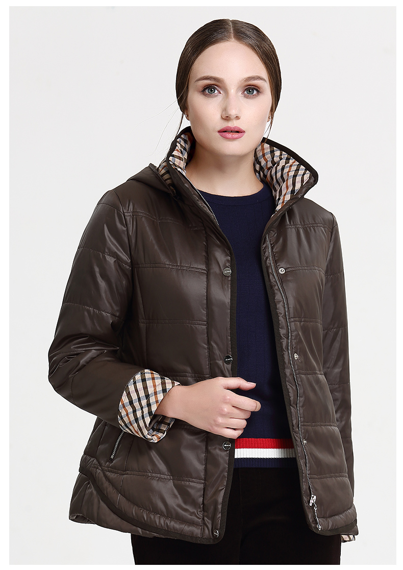 米兰登秋冬新款中老年女装棉服妈妈装棉衣外套洋气厚软大码wi450044