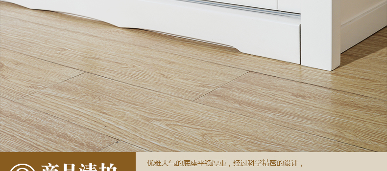 林中漫步田园实木框架衣柜推拉门三门实木大衣柜储物柜移门衣柜