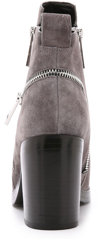 高田贤三/kenzo 绒面革拉链短靴 tourterelle 39【图