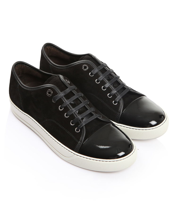 朗凡lanvin浪凡男鞋系带鞋黑色麂皮fmskdbb1vbalp1510 40