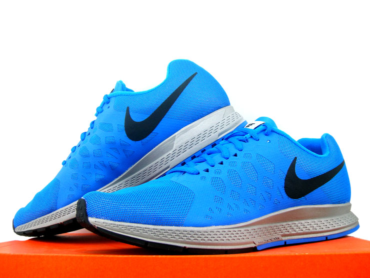 耐克nike air zoom pegasus 31 男子气垫跑步鞋 683676-004 蓝色
