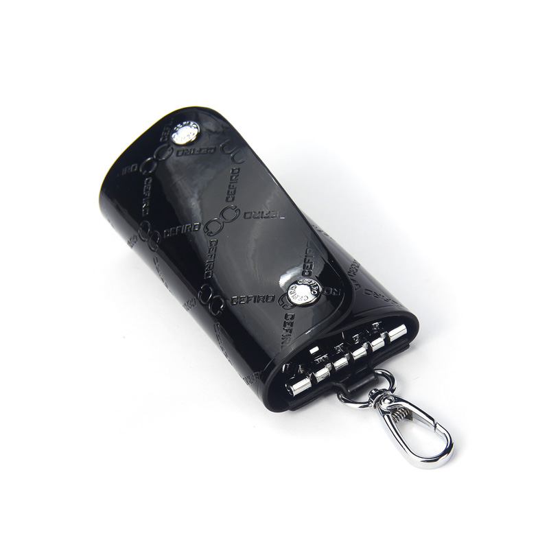 【设计师款】cefiro/塞飞洛女士时尚钥匙包韩版流行黑色钥匙扣包 je