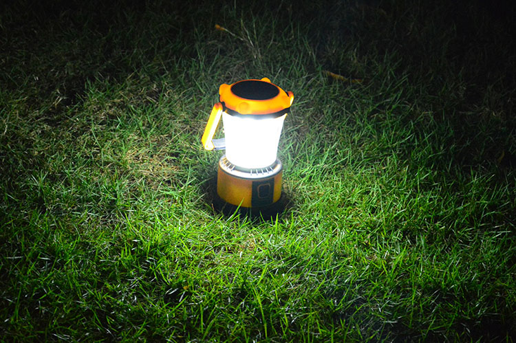 太阳能充电台灯手提露营灯led应急灯户外野营家用led手提灯 969橙色